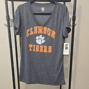NWT Women's V-neck Clemson Tigers T-shirt Tee XL